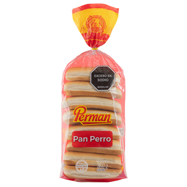 PAN PERRO PERMAN 360G SENCILLO